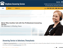 Tablet Screenshot of answeringserviceinpennsylvania.com
